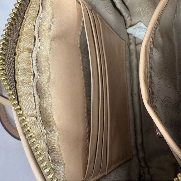 MICHAEL KORS Brown Logo Crossbody Bag with Gold-Tone Hardware - Picture 9 of 9